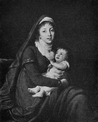 585 PORTRAIT OF SOPHIA STROGANOVA AND HER SON